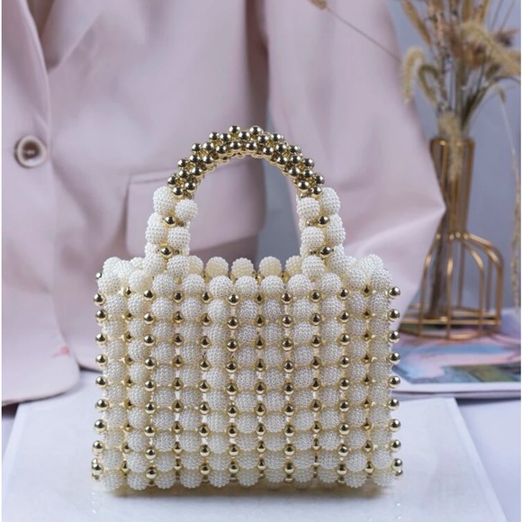 ✨Mini Beaded Satchel Bag✨ - Picture 3 of 10